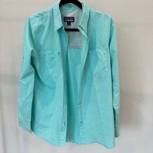 PATAGONIA button down, size XS, color TEAL